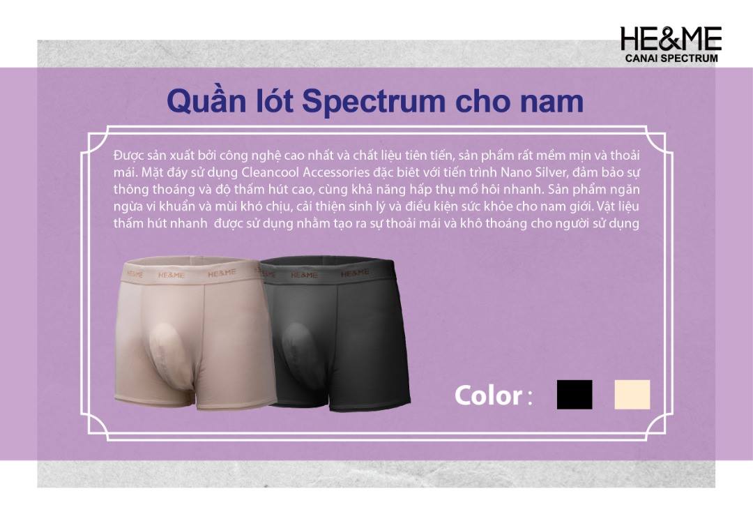  Quần lót Spectrum He&Me Canai cho Nam maiam.vn